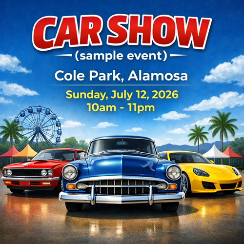 Old School Car Show (Sample Event)